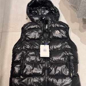 Moncler Black Puffer Vest